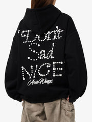 Street Hip-Hop Foam Print Hoodie
