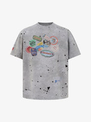 Retro Ink Splash T-shirt