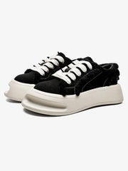 Fuzzy Trim Chunk Shoes - 2379