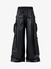 RO-style multi-pocket matte coated overalls - 2094