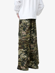 Camouflage Drawstring Cargo Pants - 2315