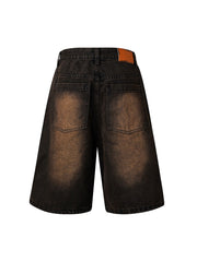 Thesupermade High Street Washed Distressed Denim Shorts