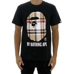 Bape Plaid Ape Head by Bathing Ape Tee