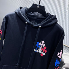 Chrome Hearts Multi Color Cross Cemetery hoodie