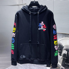 Chrome Hearts Multi Color Cross Cemetery hoodie