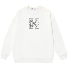 Off White Logo Workers Sweatshirts