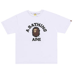 BAPE College Relaxed T-Shirts White/Black