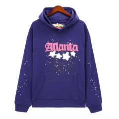 Sp5der Atlanta Hoodie-Navy #5503