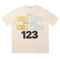 FOG X RRR123 Dissolving Cross Letter Print T-shirt