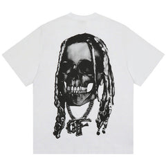 REVENGE Black Skull Head T-Shirts